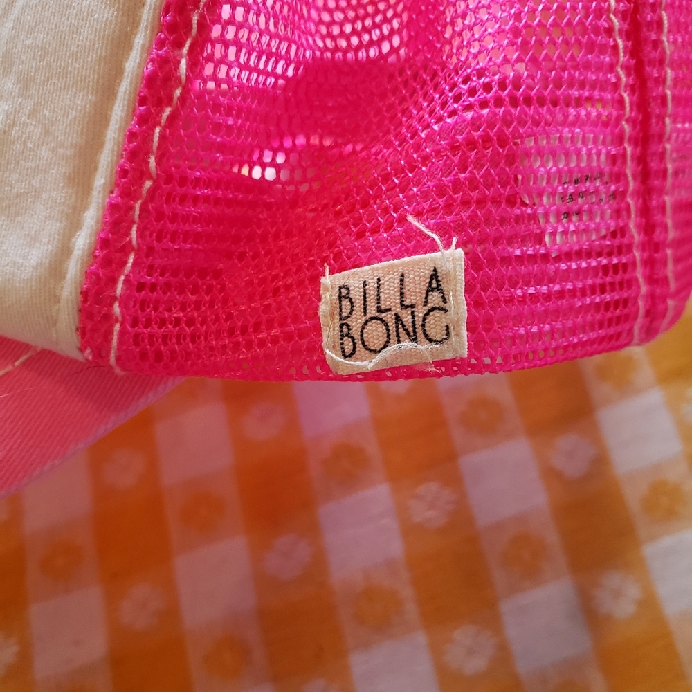 Billabong Cali Love Snapback Trucker Hat Pink - Picture 4 of 5